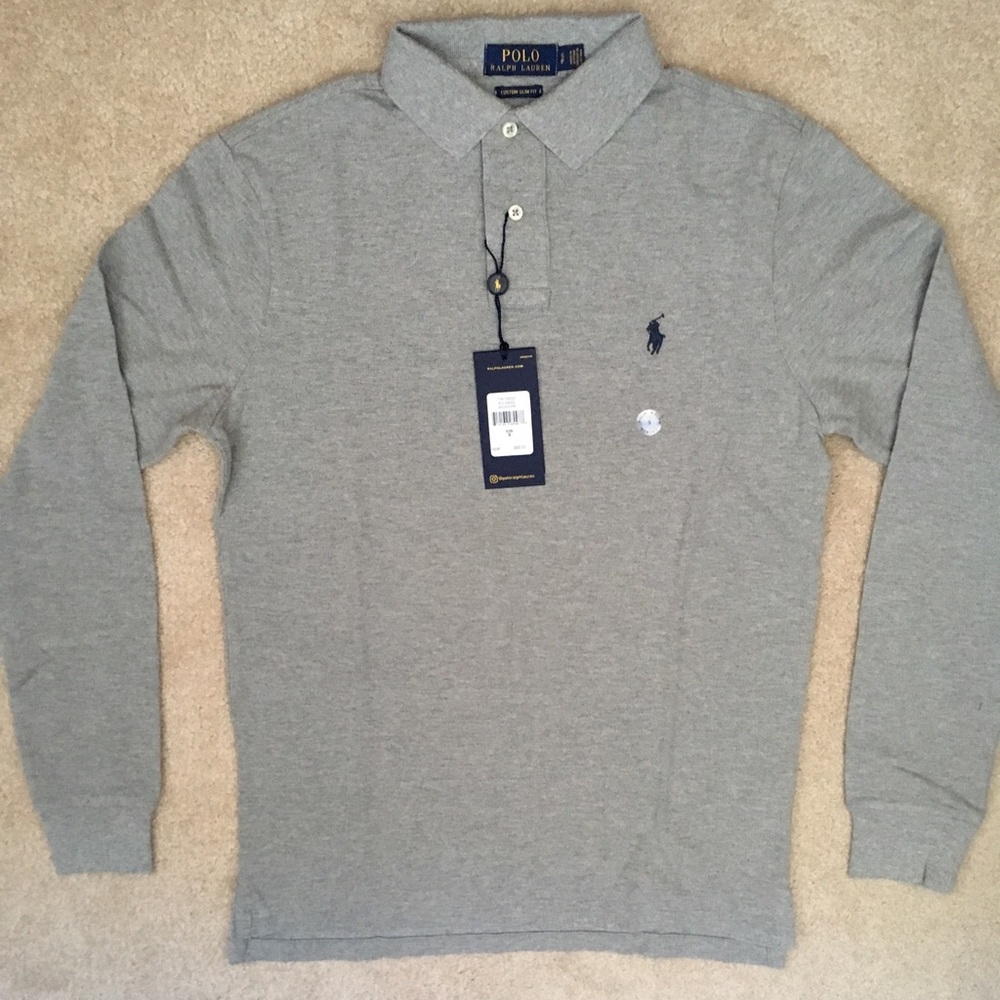 Polo by Ralph Lauren Custom Slim Fit Mesh Polo - Picture 2 of 2